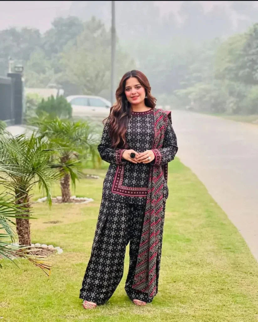 Digital Printed 3pcs (Farshi Shalwar) اجراک سخن