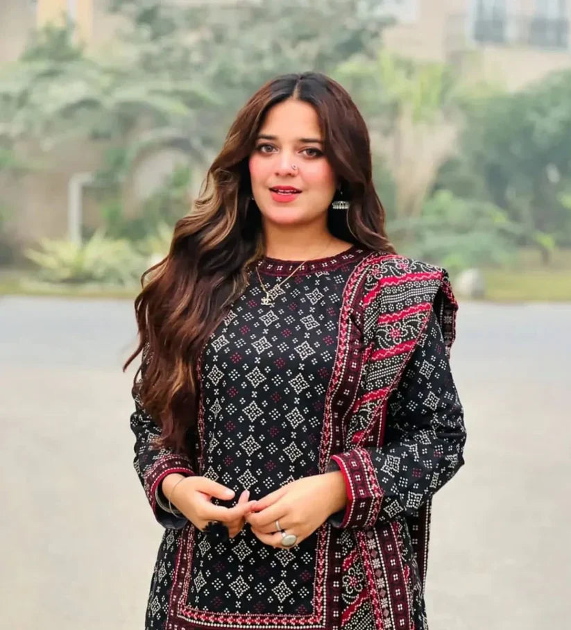 Digital Printed 3pcs (Farshi Shalwar) اجراک سخن