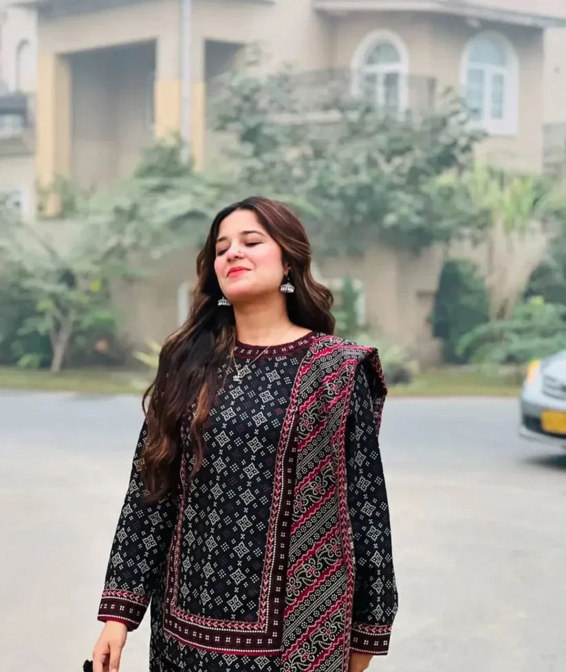 Digital Printed 3pcs (Farshi Shalwar) اجراک سخن